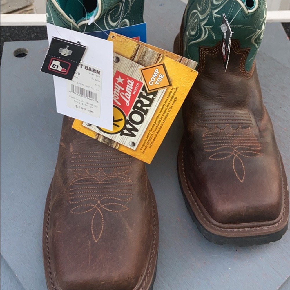 BNWT Tony Lama Women’s Safety Toe Work Boots